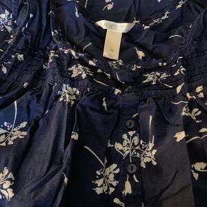 Floral Navy womens sleepware